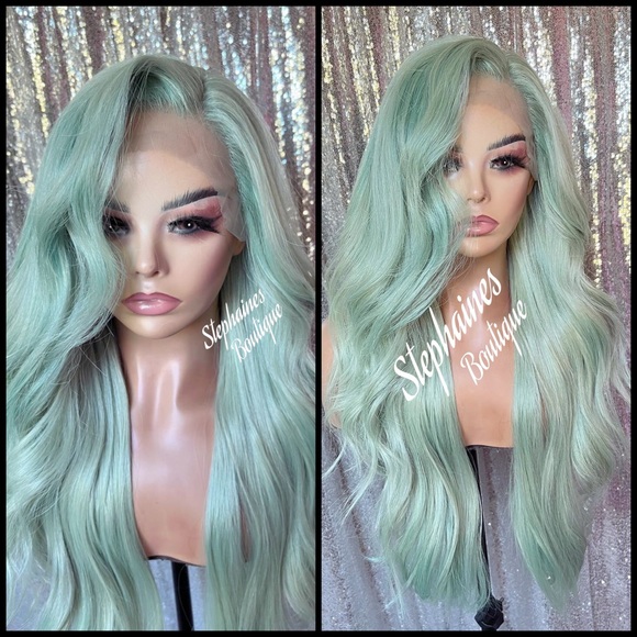 Human Hair  Blended Lace Front Wig main image 8